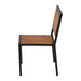 Bolero Steel & Acacia Side Chairs (4 Pack) Bolero