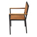 Bolero Steel & Acacia Armchair (4 Pack) Bolero