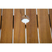 Bolero Square Steel and Acacia Table 800mm Bolero