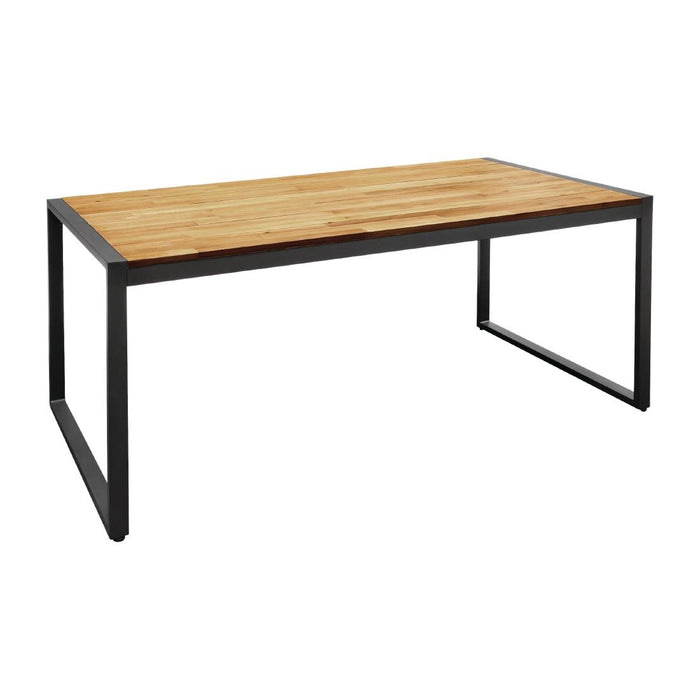 Steel Frame. Wood Top. 740(H)x 1800(W)x 900(D)mm