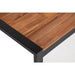 Bolero Acacia Wood and Steel Rectangular Industrial Table 1800mm Bolero