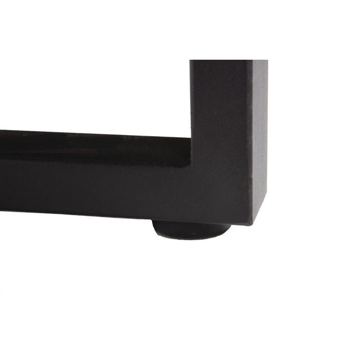 Bolero Acacia Wood and Steel Rectangular Industrial Table 1800mm Bolero