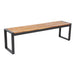 Bolero Acacia Wood and Steel Industrial Benches 1600mm (2 Pack) Bolero