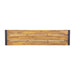 Bolero Acacia Wood and Steel Industrial Benches 1600mm (2 Pack) Bolero