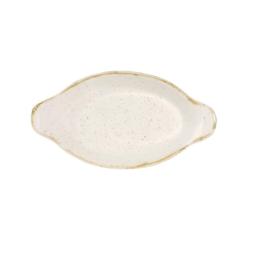 Churchill Stonecast Oval Eared Dishes Barley White 205mm (6 Pack) Churchill