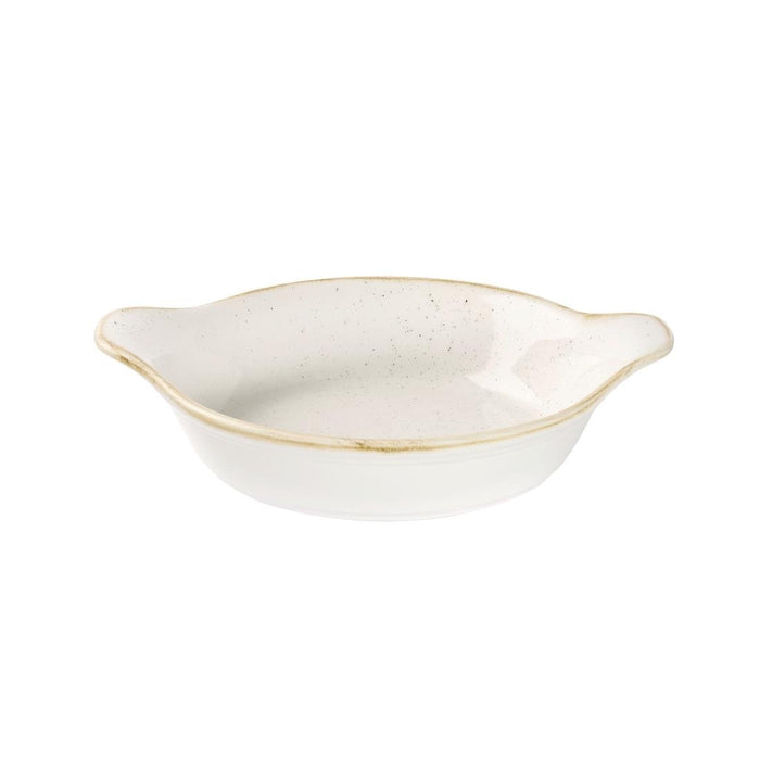 Churchill Stonecast Round Eared Dishes Barley White 180mm (6 Pack) Churchill