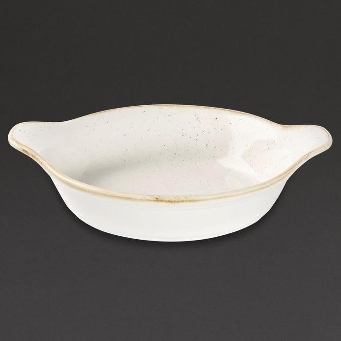 Churchill Stonecast Round Eared Dishes Barley White 215mm (6 Pack) Churchill