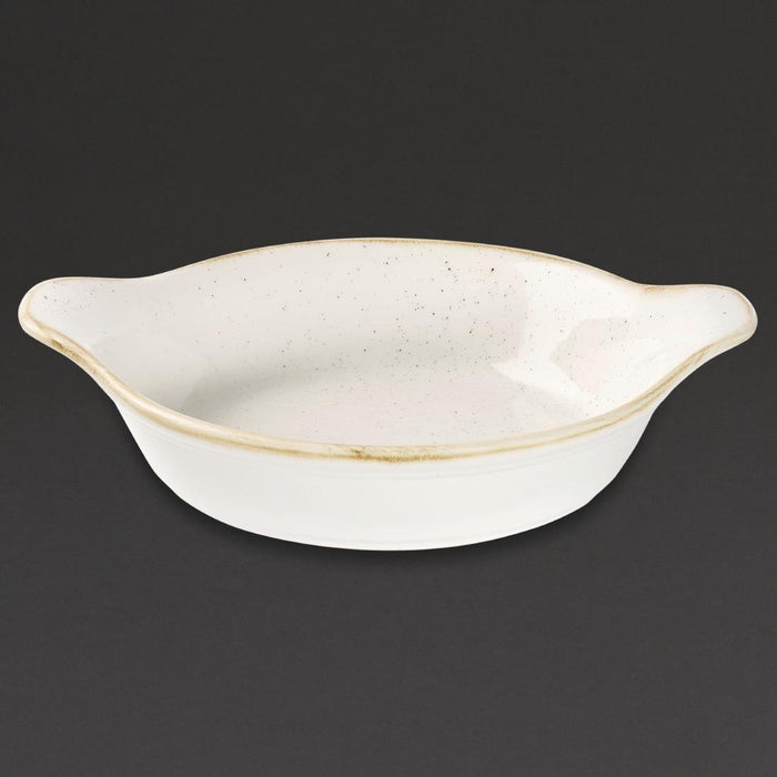 Churchill Stonecast Round Eared Dishes Barley White 180mm (6 Pack) Churchill