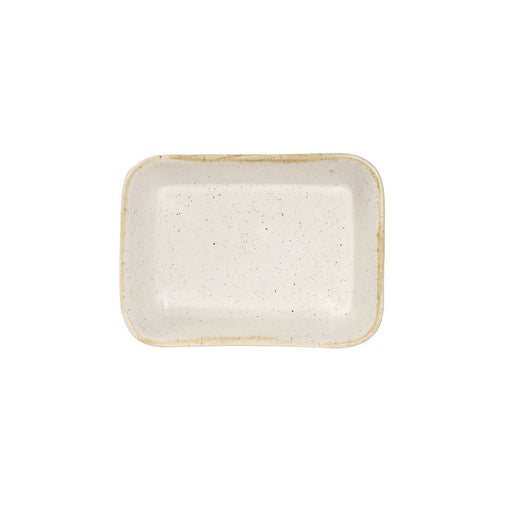 Churchill Stonecast Deep Rectangular Dishes Barley White 160mm (12 Pack) Churchill