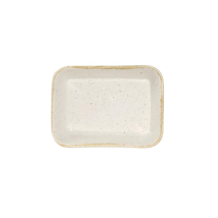 Churchill Stonecast Deep Rectangular Dishes Barley White 160mm (12 Pack) Churchill