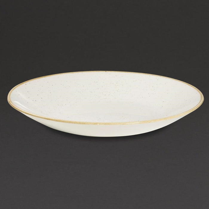 Churchill Stonecast Deep Coupe Plates Barley White 280mm (12 Pack) Churchill