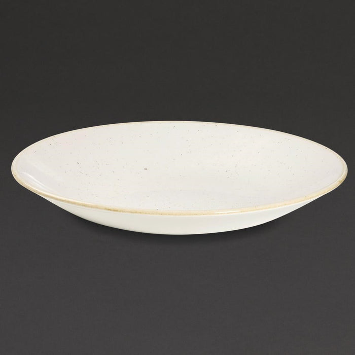 Churchill Stonecast Deep Coupe Plates Barley White 240mm (12 Pack) Churchill
