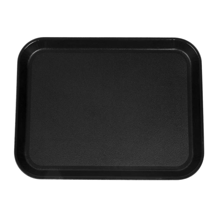 Cambro EpicTread Fibreglass Rectangular Non-Slip Tray Black 350mm Cambro
