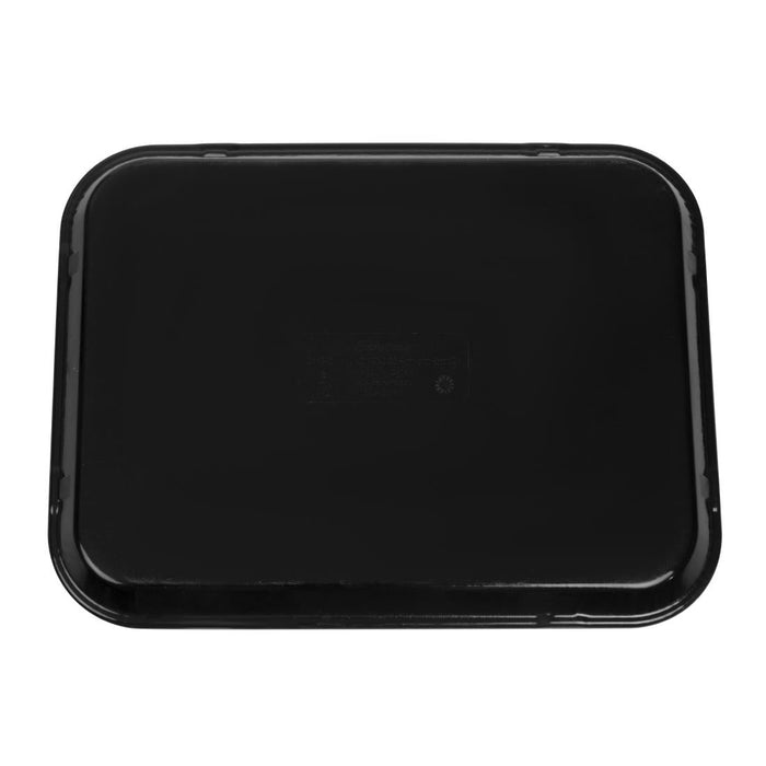 Cambro EpicTread Fibreglass Rectangular Non-Slip Tray Black 350mm Cambro