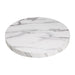 Bolero Pre-drilled Round Table Top Marble Effect 600mm Bolero