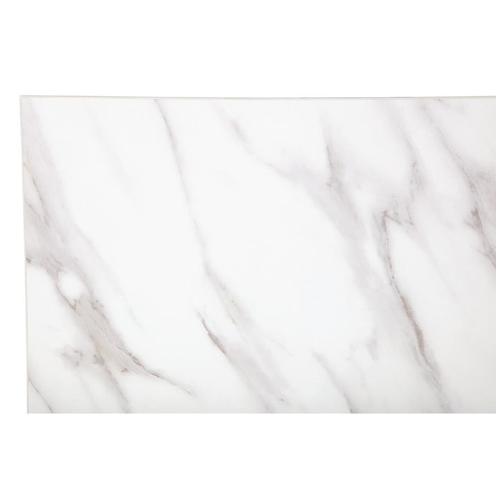 Bolero Pre-Drilled Rectangular Table Top Marble Effect 700mm Bolero