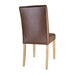 Bolero Chiswick Button Dining Chairs Tan Leather (2 Pack) Bolero