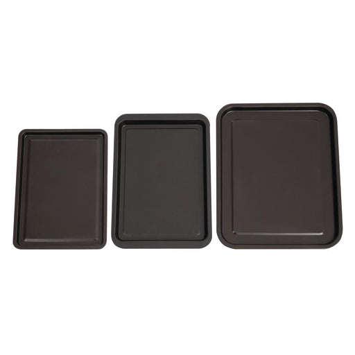 Nisbets Essentials Non Stick Baking Trays (3 Pack) Nisbets Essentials