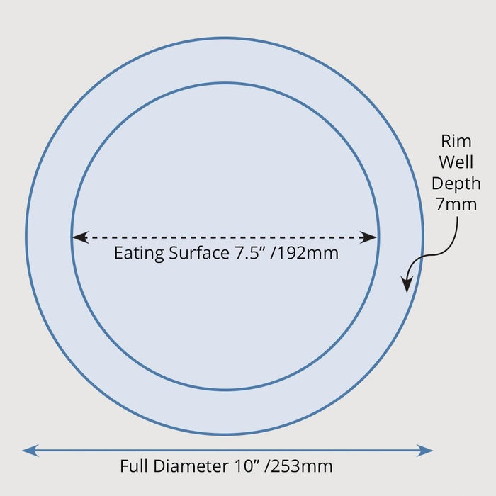 Olympia Heritage Raised Rim Plates Yellow 253mm (4 Pack) Olympia