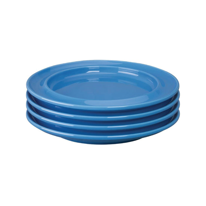 Olympia Heritage Raised Rim Plates Blue 253mm (4 Pack) Olympia