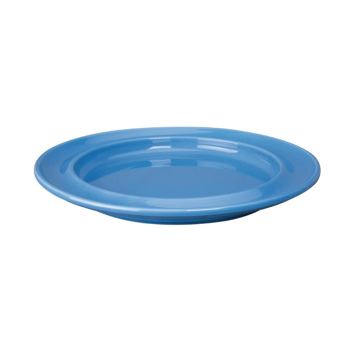 Olympia Heritage Raised Rim Plates Blue 253mm (4 Pack) Olympia