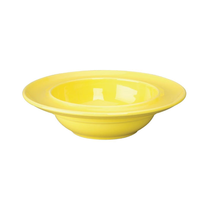 Olympia Heritage Raised Rim Bowls Yellow 205mm (4 Pack) Olympia