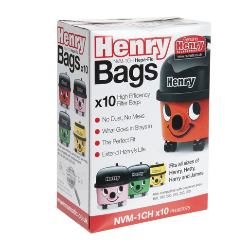 Henry Dust Bags NVM-1CH. Pack Quantity: 10