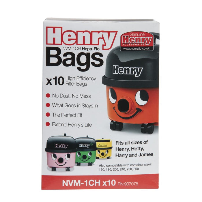 Numatic Henry Replacement Dust Bags (10 Pack) Numatic