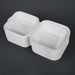 Fiesta Compostable Bagasse Burger Boxes with Side Ridges 153mm (500 Pack) Fiesta Compostable