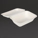 Fiesta Compostable Bagasse Hinged Food Containers 183mm (250 Pack) Fiesta Compostable