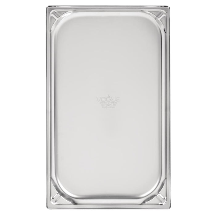 Vogue Heavy Duty Stainless Steel 1/1 Gastronorm Tray 20mm Vogue