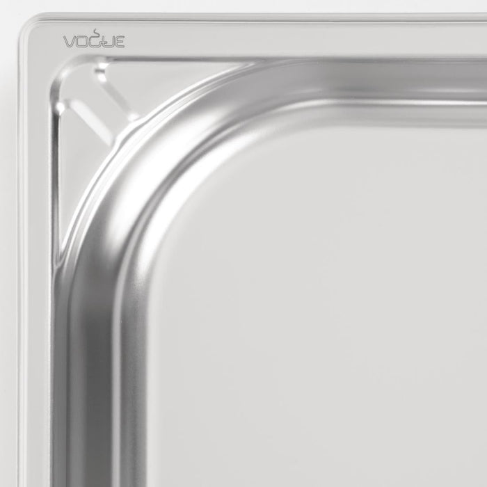 Vogue Heavy Duty Stainless Steel 1/1 Gastronorm Tray 40mm Vogue
