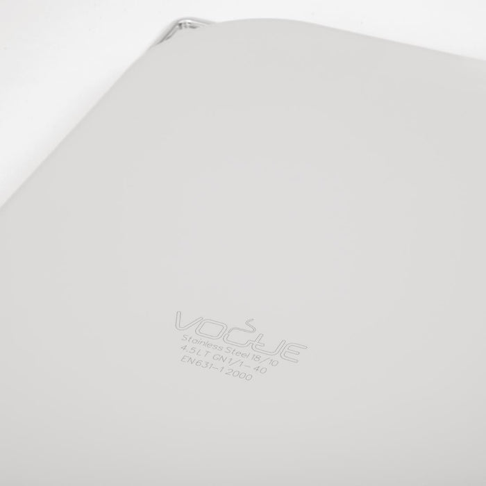 Vogue Heavy Duty Stainless Steel 1/1 Gastronorm Tray 40mm Vogue