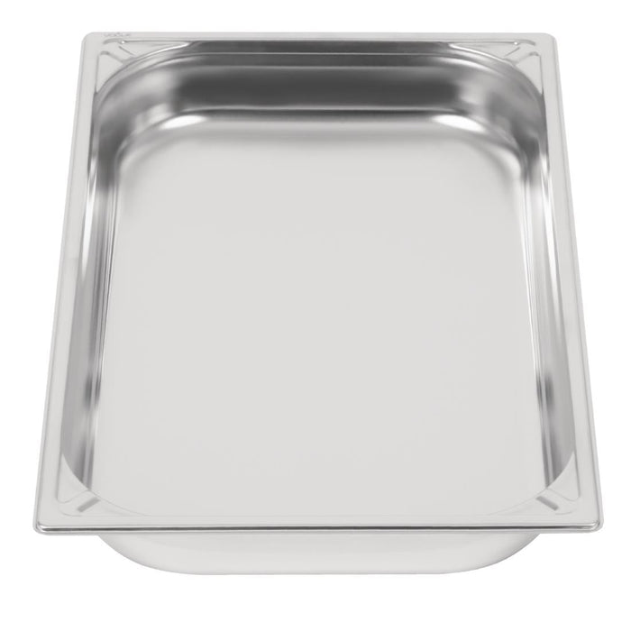 Vogue Heavy Duty Stainless Steel 1/1 Gastronorm Tray 65mm Vogue