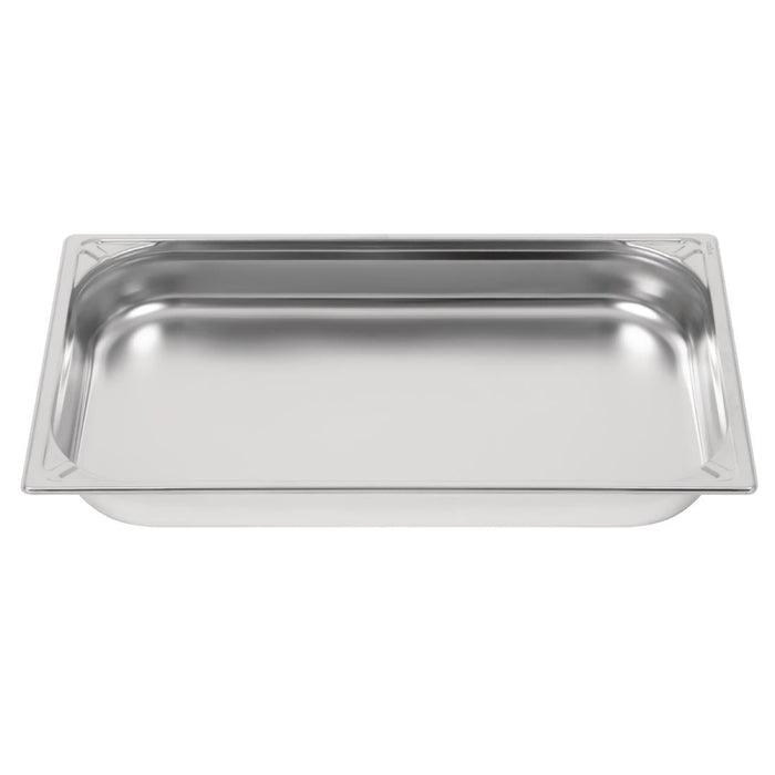 Vogue Heavy Duty Stainless Steel 1/1 Gastronorm Tray 65mm Vogue