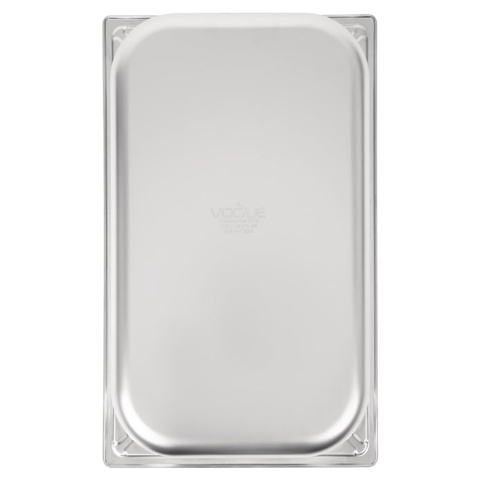 Vogue Heavy Duty Stainless Steel 1/1 Gastronorm Tray 100mm Vogue