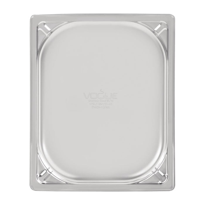 Vogue Heavy Duty Stainless Steel 1/2 Gastronorm Tray 40mm Vogue
