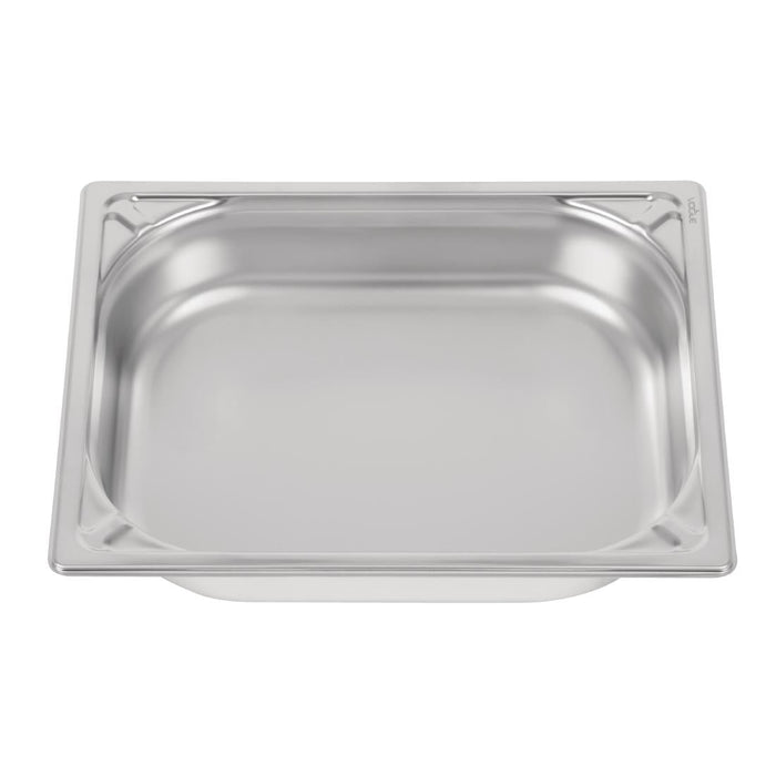 Vogue Heavy Duty Stainless Steel 1/2 Gastronorm Tray 65mm Vogue