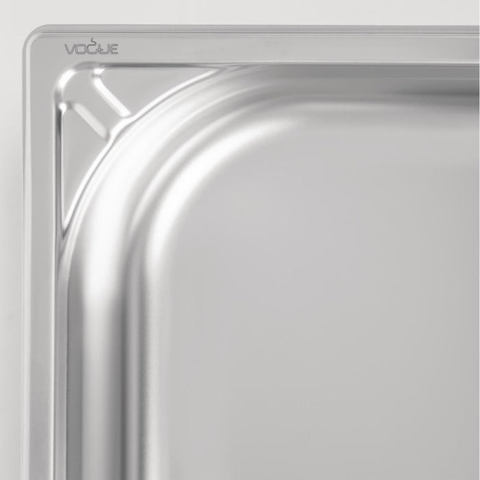 Vogue Heavy Duty Stainless Steel 1/2 Gastronorm Tray 65mm Vogue