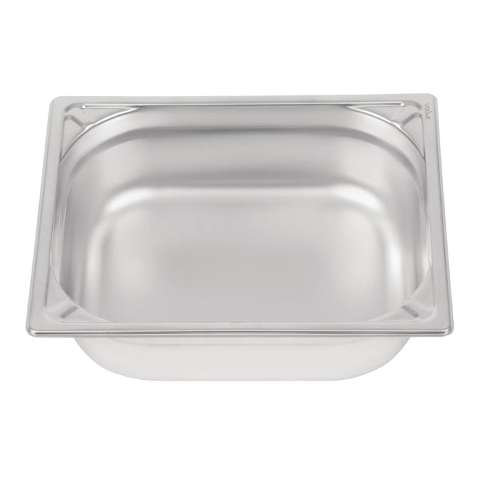 Vogue Heavy Duty Stainless Steel 1/2 Gastronorm Tray 100mm Vogue