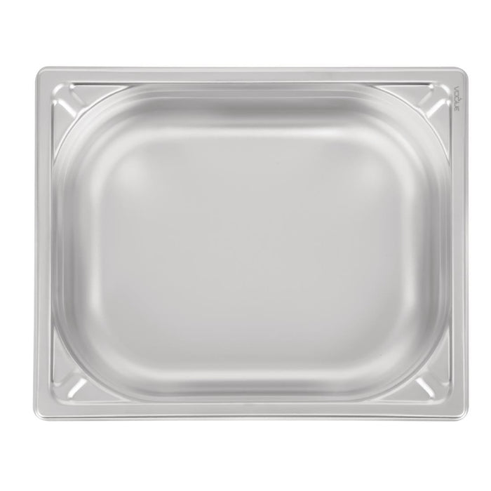 Vogue Heavy Duty Stainless Steel 1/2 Gastronorm Tray 100mm Vogue