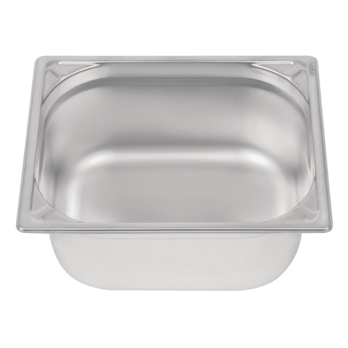 Vogue Heavy Duty Stainless Steel 1/2 Gastronorm Tray 150mm Vogue