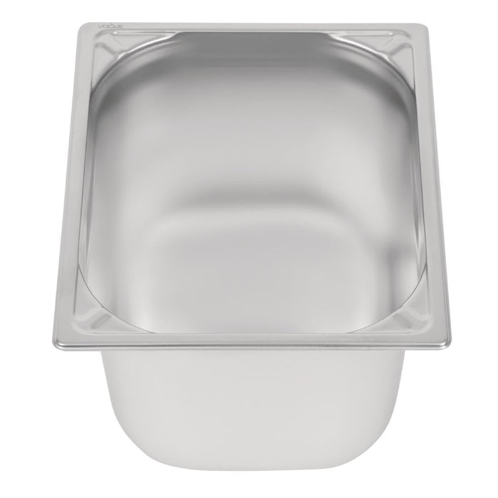 Vogue Heavy Duty Stainless Steel 1/2 Gastronorm Tray 200mm Vogue