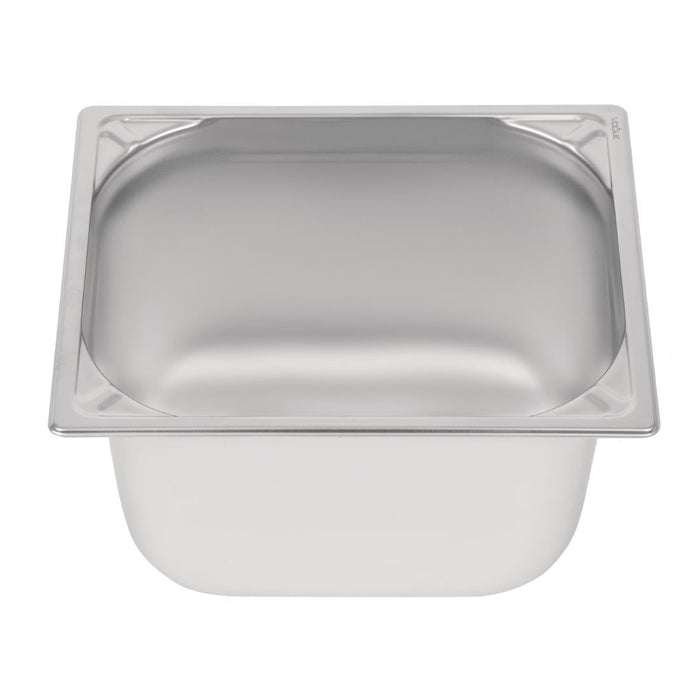 Vogue Heavy Duty Stainless Steel 1/2 Gastronorm Tray 200mm Vogue
