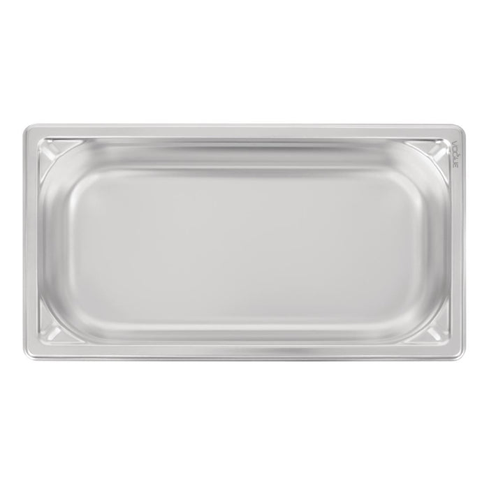 Vogue Heavy Duty Stainless Steel 1/3 Gastronorm Tray 65mm Vogue