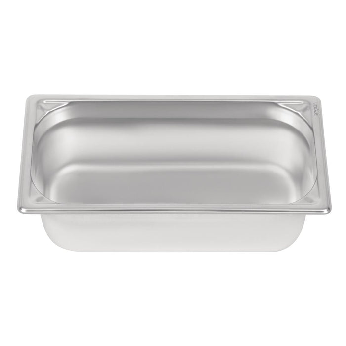 Vogue Heavy Duty Stainless Steel 1/3 Gastronorm Tray 100mm Vogue
