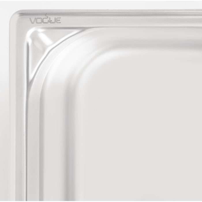 Vogue Heavy Duty Stainless Steel 1/3 Gastronorm Tray 100mm Vogue