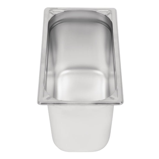 Vogue Heavy Duty Stainless Steel 1/3 Gastronorm Tray 200mm Vogue