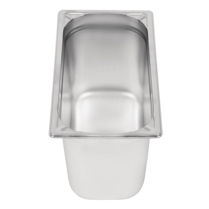 Vogue Heavy Duty Stainless Steel 1/3 Gastronorm Tray 200mm Vogue