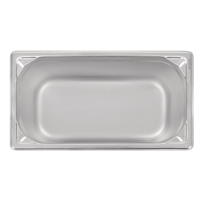 Vogue Heavy Duty Stainless Steel 1/3 Gastronorm Tray 200mm Vogue